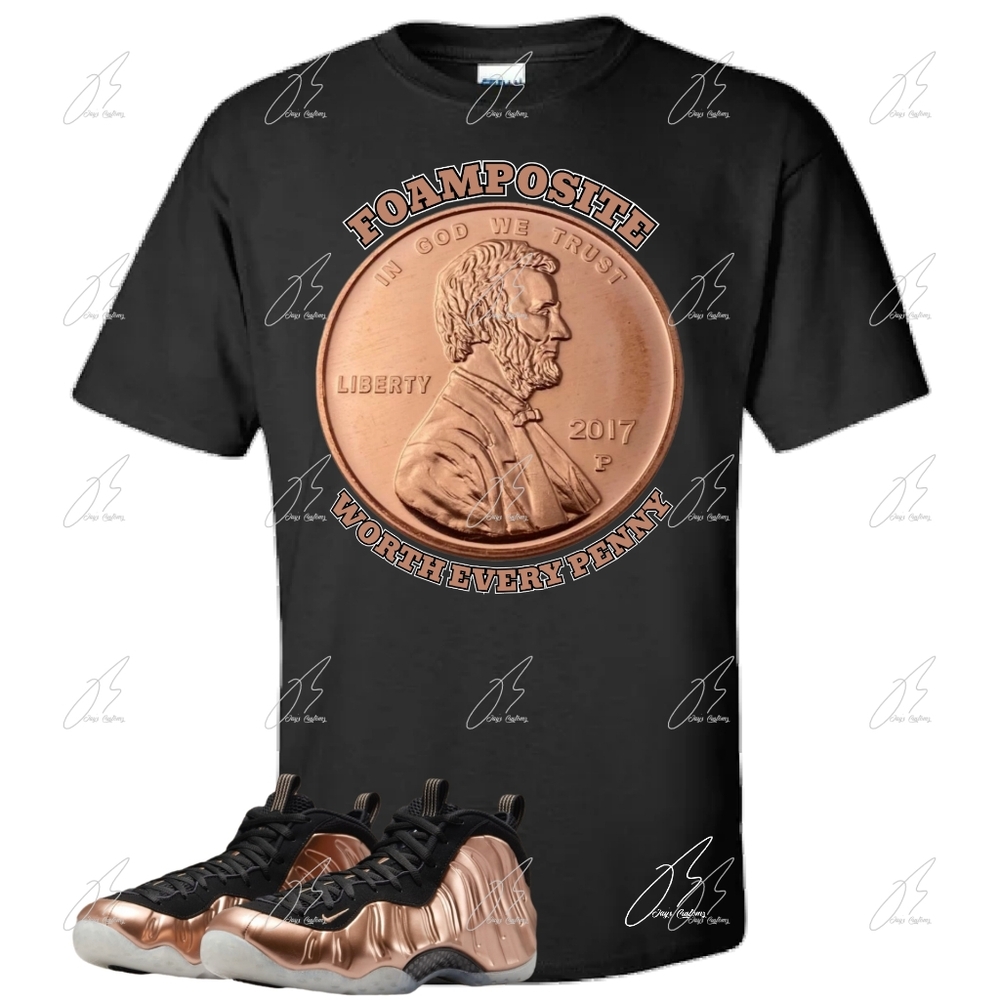 Air Foamposite Copper Matching Shirt,Penny Graphic Tee,Unisex,Best Gift,Mens